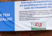 Em tempo recorde, gestão municipal de Apuarema conclui pavimentação 42 dias antes do prazo previsto.