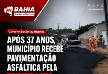 Governo Betão faz história: após 37 anos, município recebe pavimentação asfáltica pela primeira vez